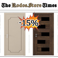 Осінній цінопад! Знижка -15% на дверні полотна фабрики Rodos!