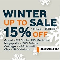 Зимова пропозиція! Знижки до -15% на вхідні двері фабрики Abwehr!
