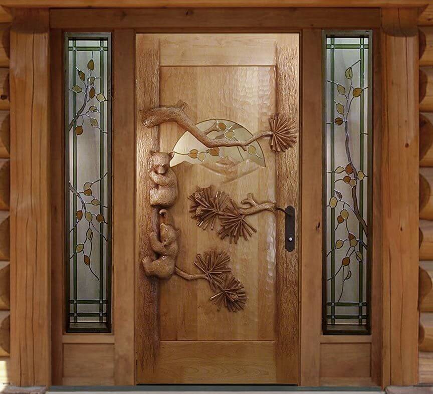 как сделать красивую входную дверь